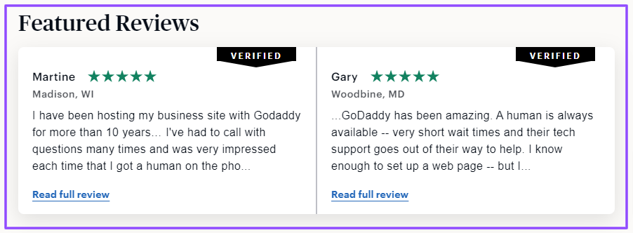 godaddy web hosting review by boosterking.net